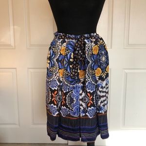 LOFT Fall Floral Skirt
